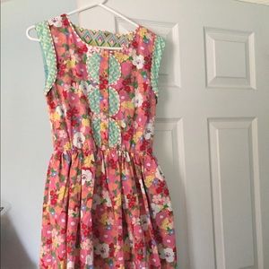 1950s-style Matilda Jane floral dress.